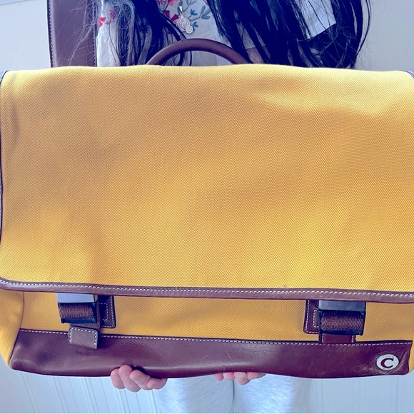 Beautiful Yellow Coach Laptop/work bag - Picture 3 of 4